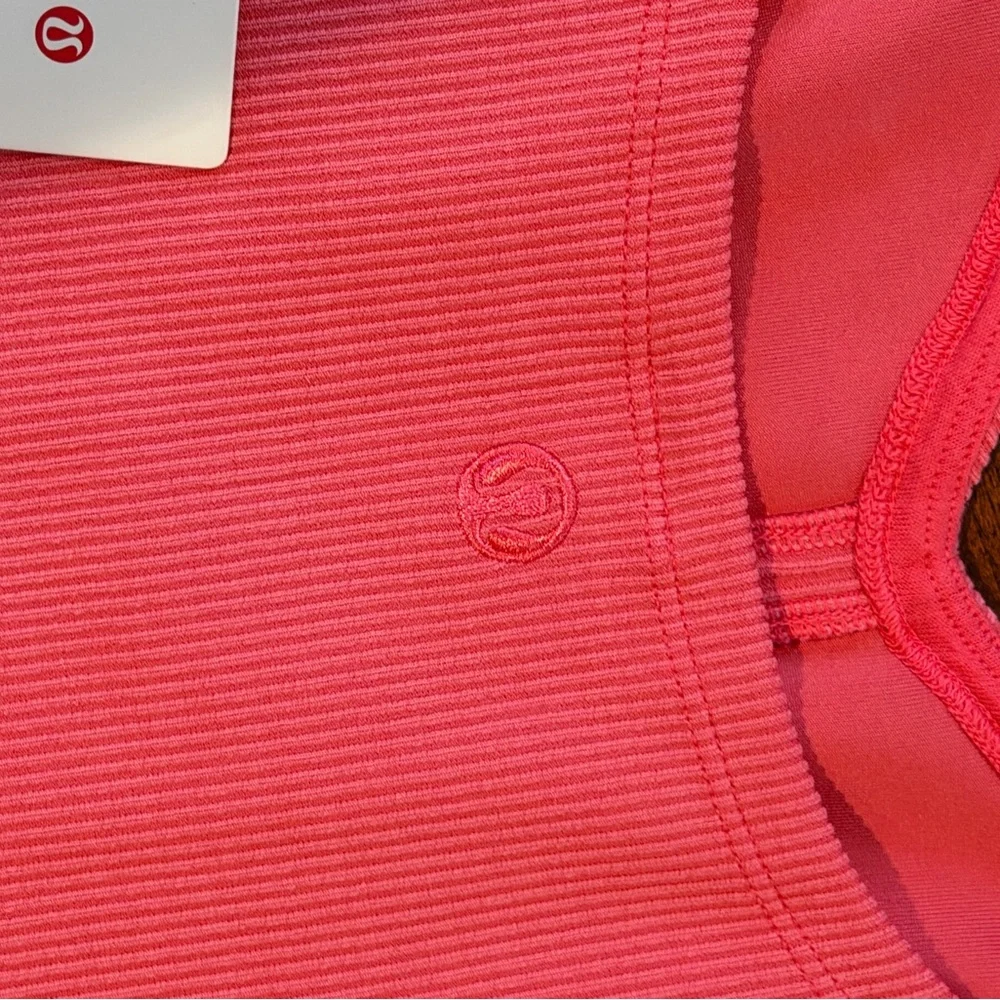 NWT lululemon Ribbed Softstreme Sweetheart Tank Glaze Pink Size M